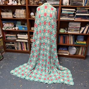 Epic Crochet Blanket with Floral Pattern